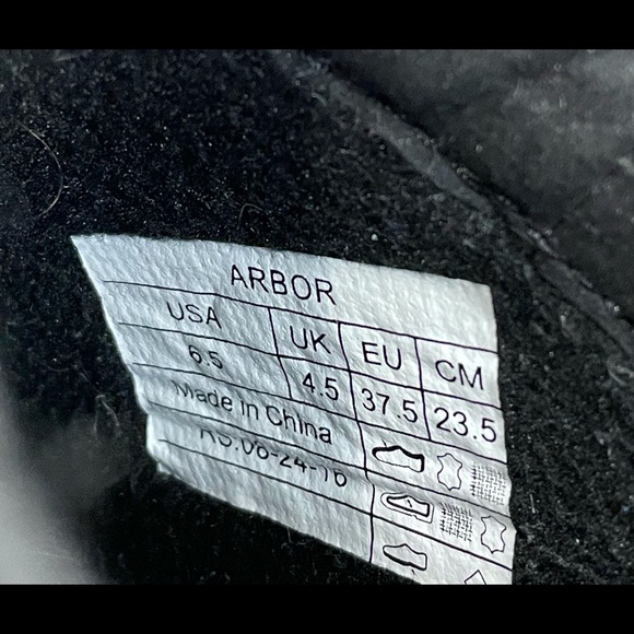 Vionic Arbor Action Black Suede Slip On Wedge Clog Shoe Womens Size 6.5 - Picture 7 of 7